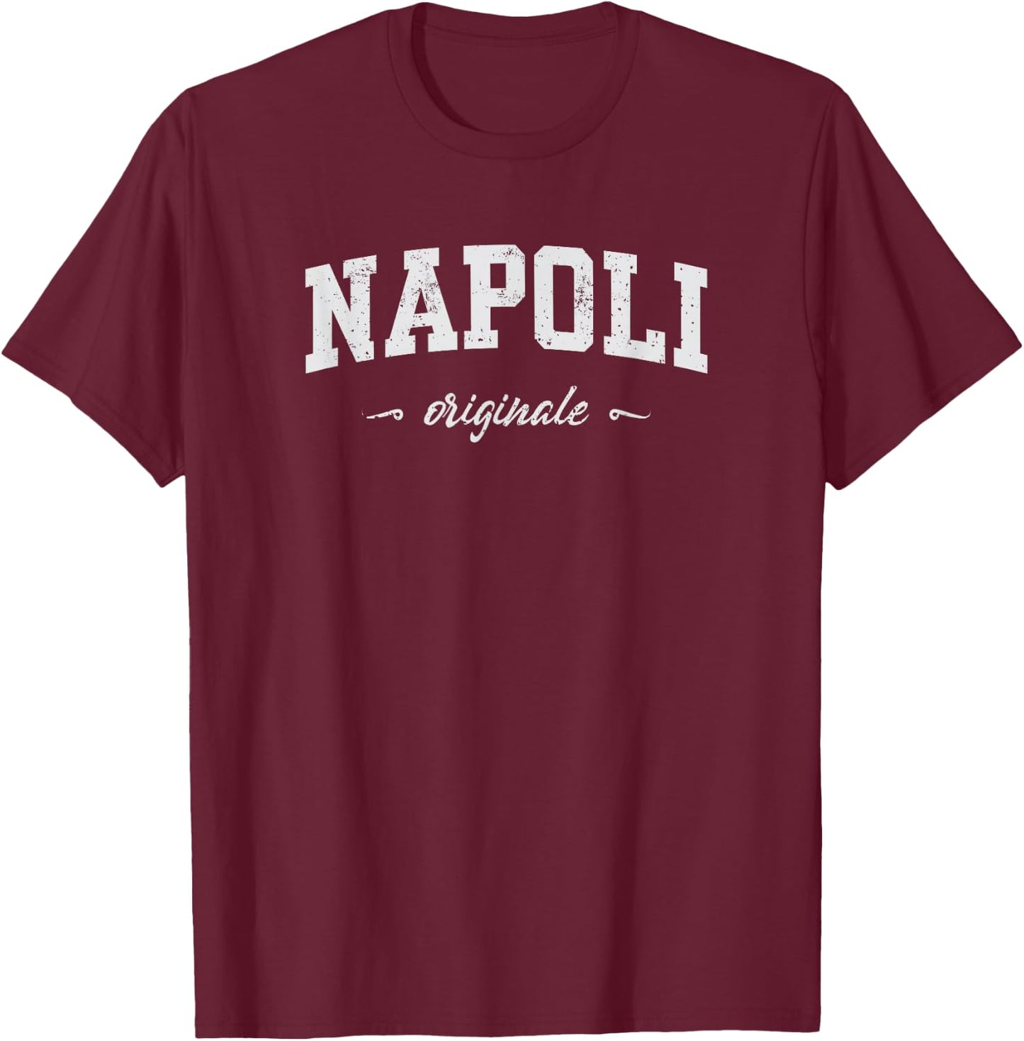 Napoli Italy Sport Souvenir T-Shirt - T-Shirt | Maroon