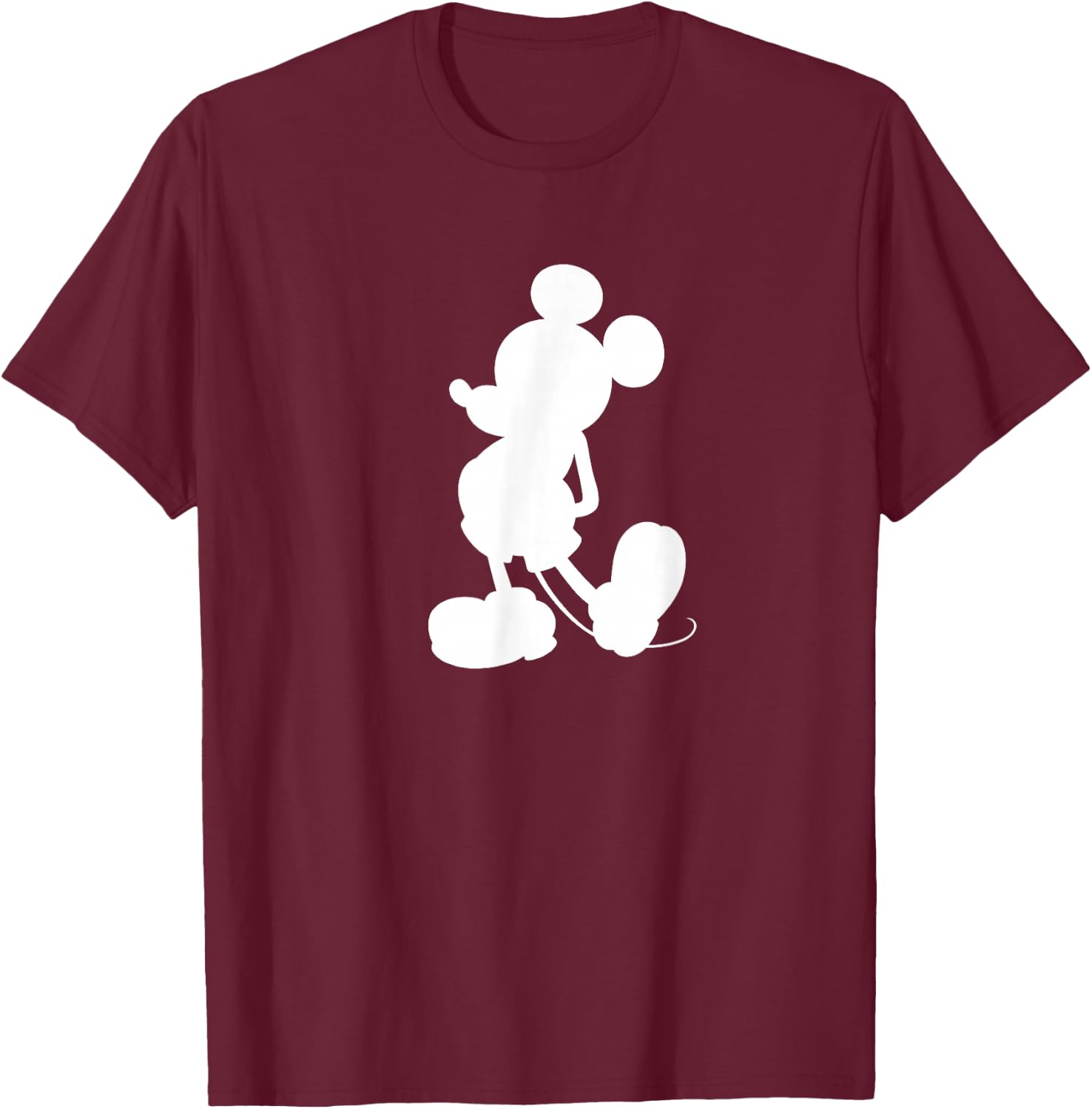 Mickey Mouse Silhouette T-Shirt - T-Shirt | Maroon