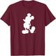 Mickey Mouse Silhouette T-Shirt - T-Shirt | Maroon