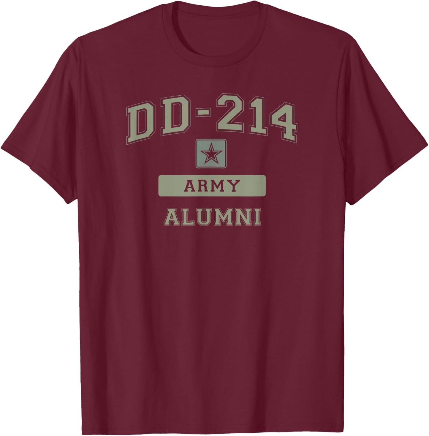 DD-214 US Army Alumni T-Shirt - T-Shirt | Maroon
