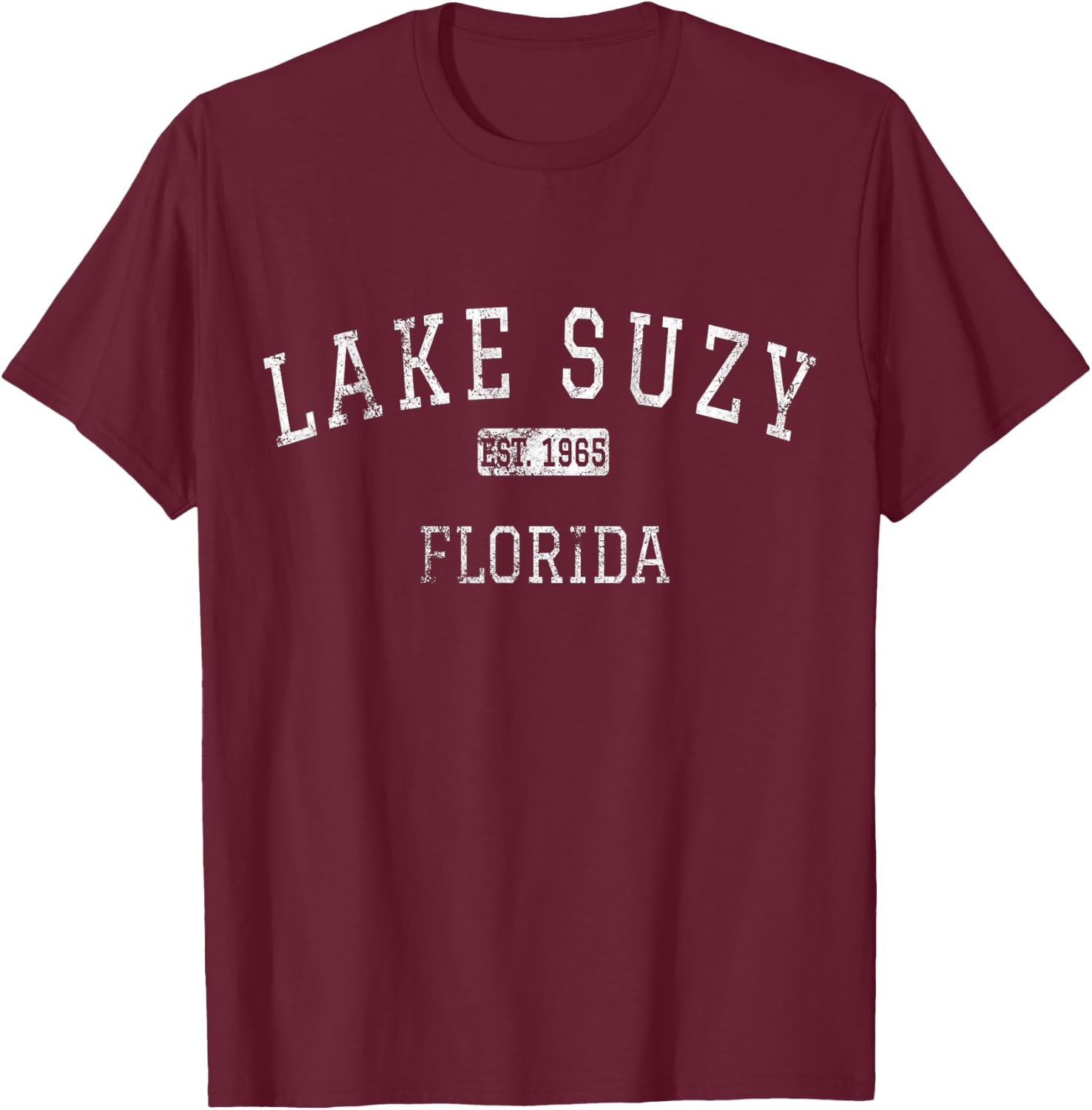 Lake Suzy Florida FL Vintage T-Shirt - T-Shirt | Maroon