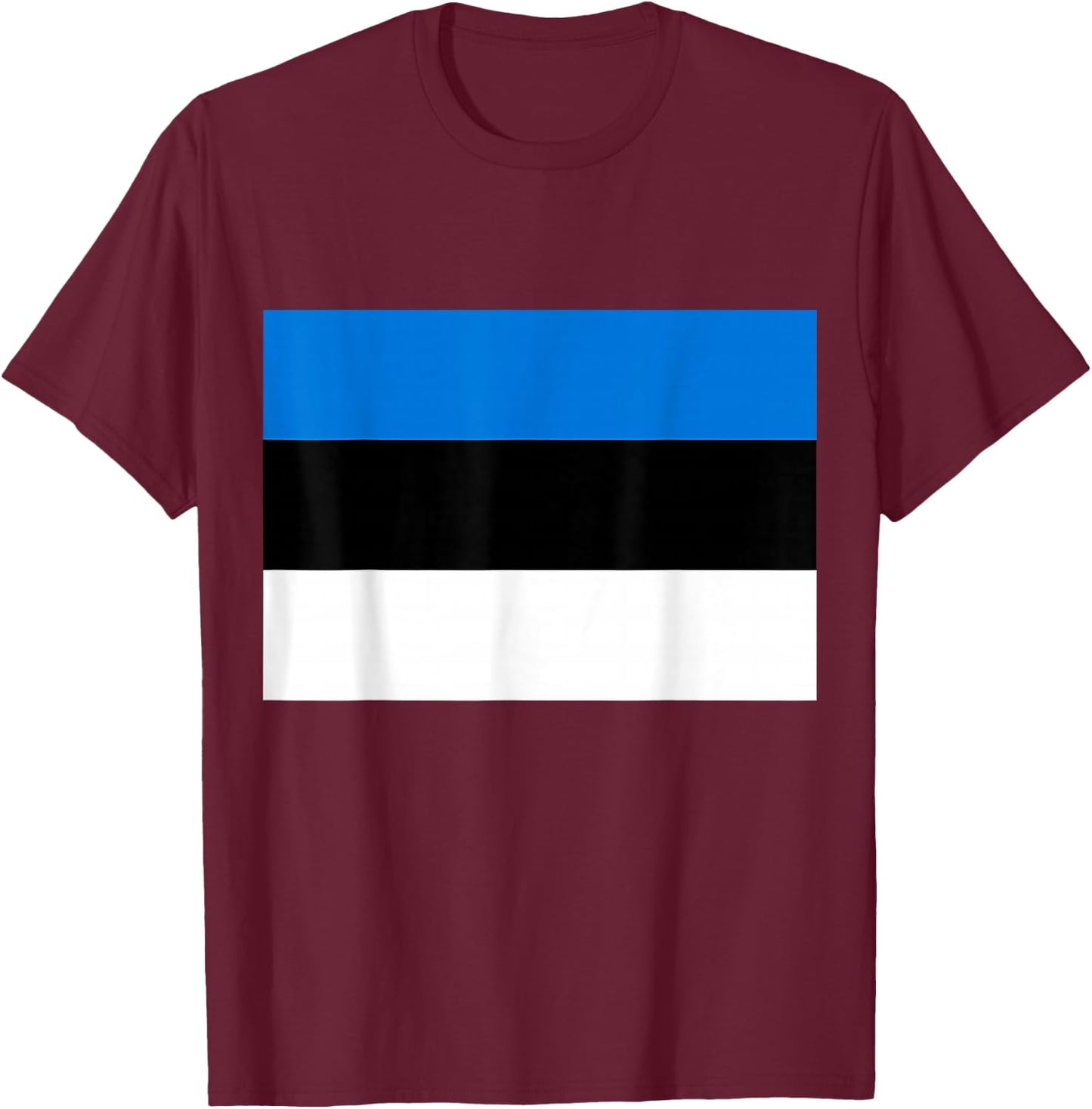 Flag Of Estonia Proud Patriot Souvenir Fan Patriotic Pride T-Shirt - T-Shirt | Maroon