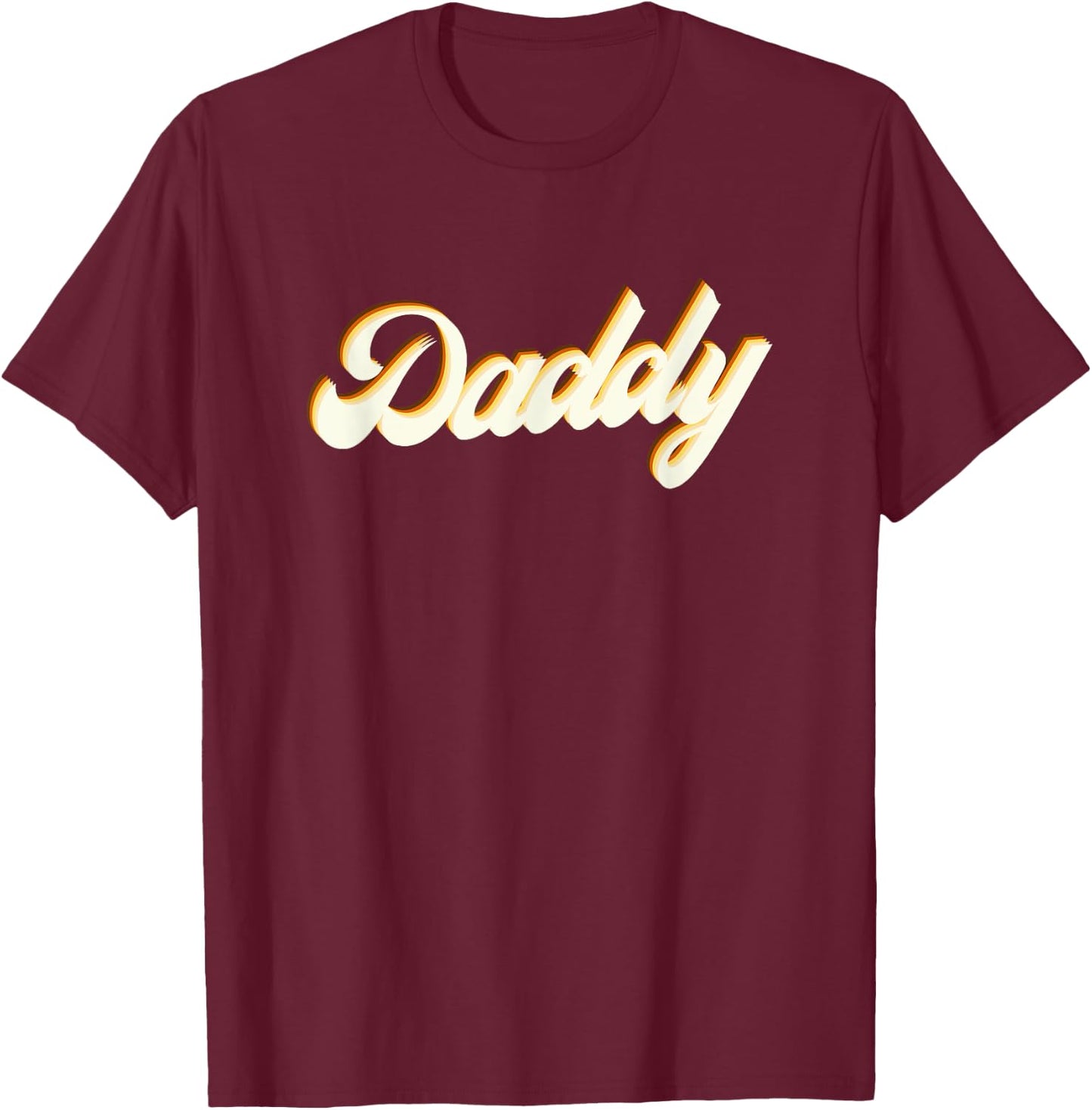 Gay Bear Shirt with Bear Daddy Pride Flag Woof Gay Daddy T-Shirt - T-Shirt | Maroon