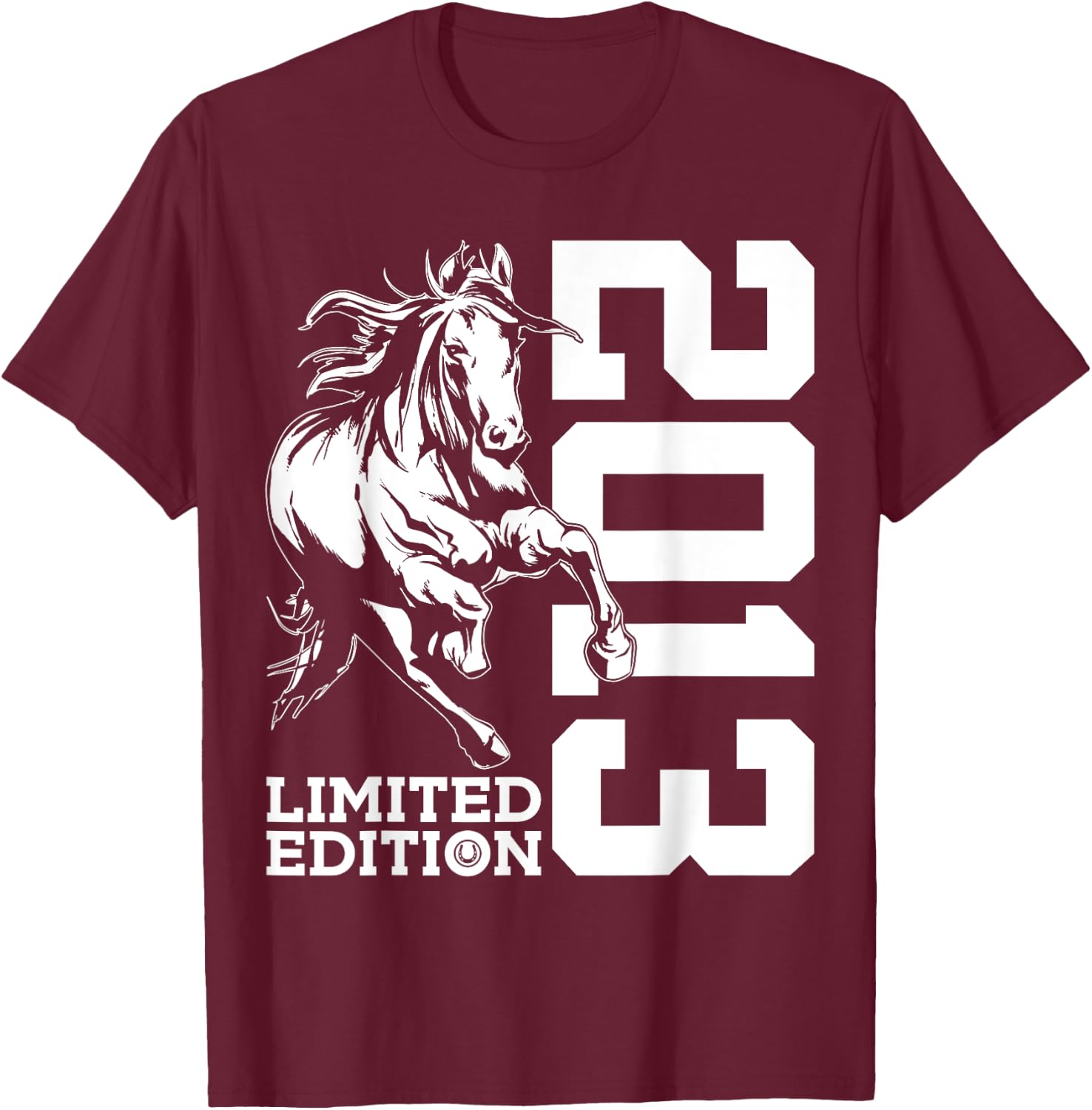 Riding 12th Birthday Horse Limited Edition 2013 Rider T-Shirt - T-Shirt | Maroon
