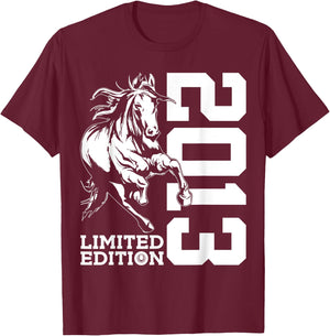 Riding 12th Birthday Horse Limited Edition 2013 Rider T-Shirt - T-Shirt | Maroon