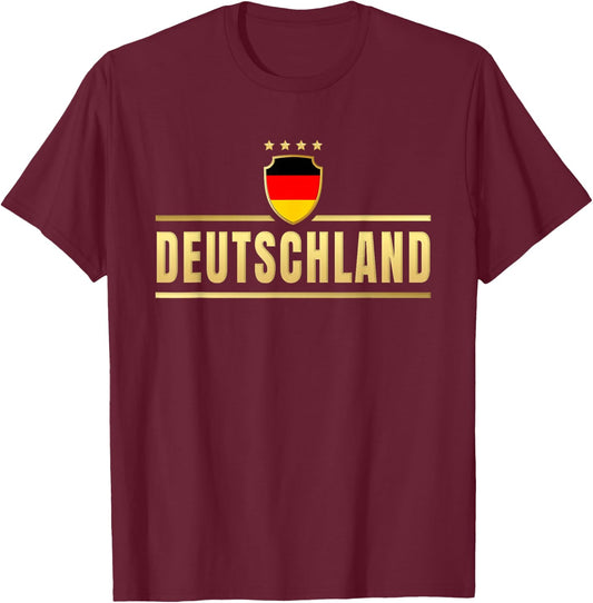 Germany Jersey Retro Boys Germany , black T-Shirt - T-Shirt | Maroon