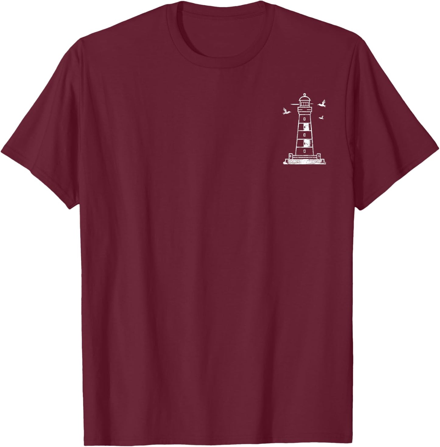 Lighthouse Pocket T-Shirt - T-Shirt | Maroon