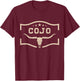 Classic Cojo Cow Name Distressed Vintage Retro Bull-Skull T-Shirt - T-Shirt | Maroon