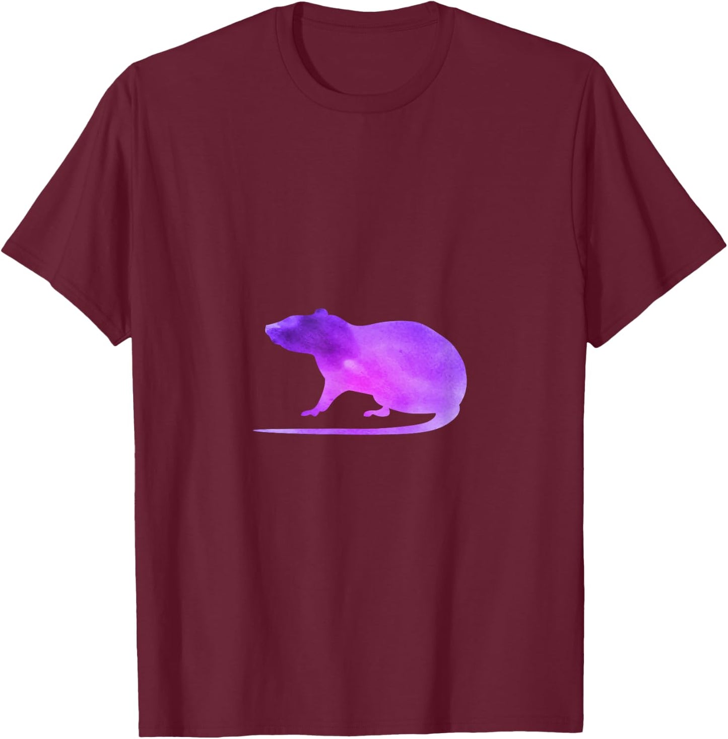 Purple Rat Rat Gift Mouse Funny T-Shirt - T-Shirt | Maroon