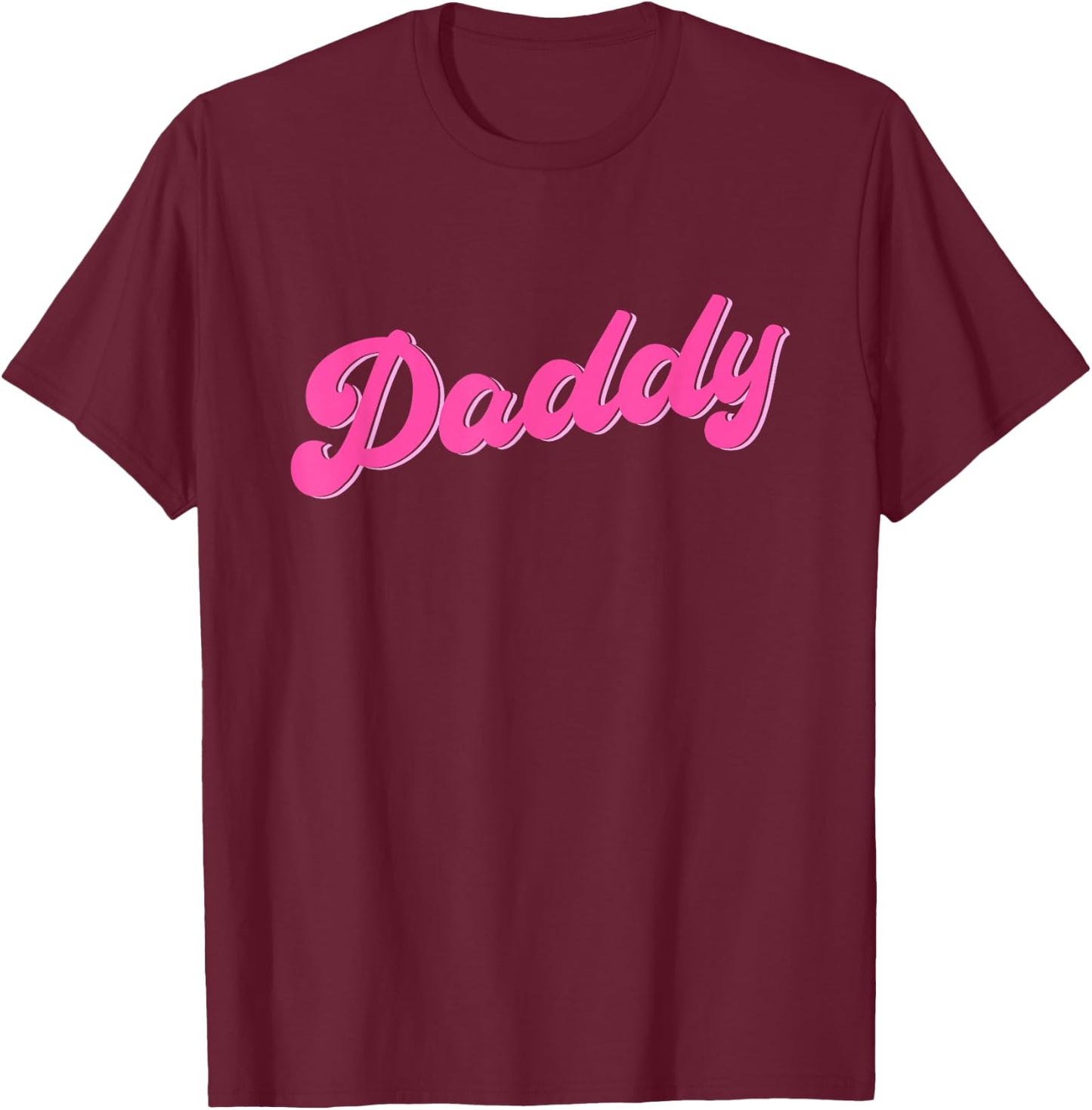 Gay Pride LGBT Pink Bear Gay Daddy T-Shirt - T-Shirt | Maroon