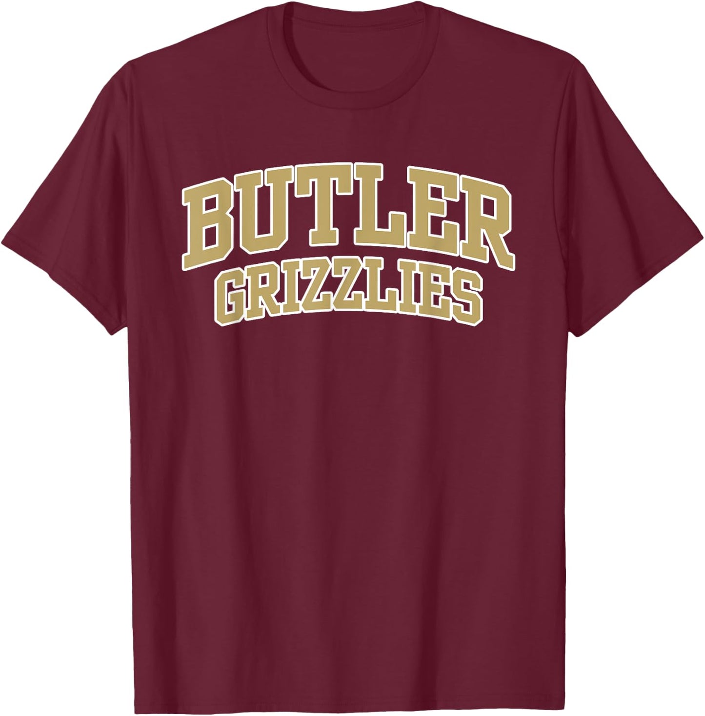 Butler Community College Grizzlies Apparel Sports Fan T-Shirt - T-Shirt | Maroon