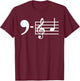 Comma La Music Notes Kamala Harris Supporter Music Teacher Women T-Shirt - T-Shirt | Maroon