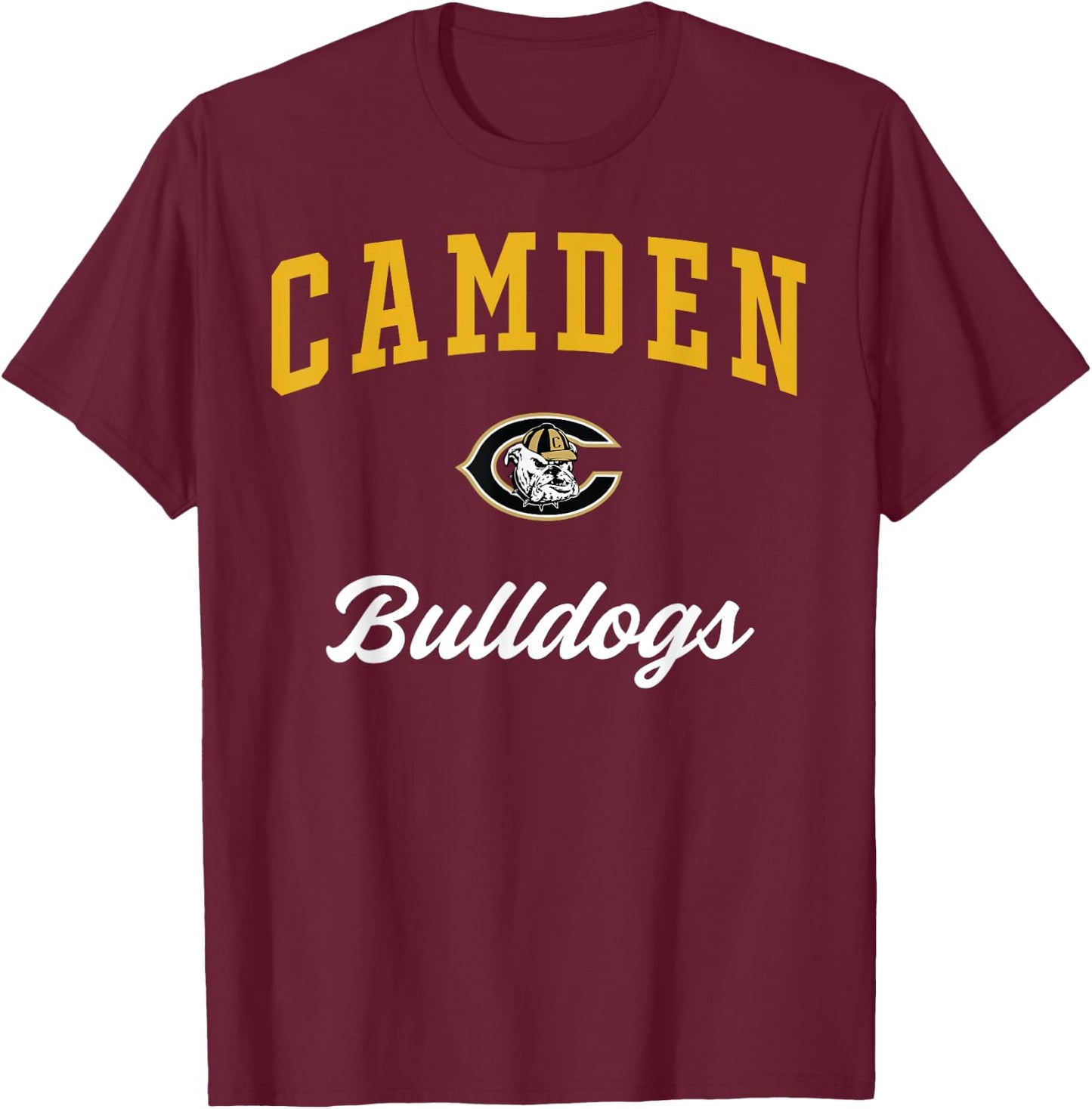Camden High School Bulldogs T-Shirt - T-Shirt | Maroon