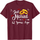42nd Wedding Anniversary Just Married 42 Years Ago Matching T-Shirt - T-Shirt | Maroon