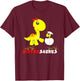 Sistersaurus Dinosaur Sister Sister T-Shirt - T-Shirt | Maroon