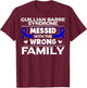 Dark Blue Ribbon - Guillian Barre Syndrome Survivor T-Shirt - T-Shirt | Maroon