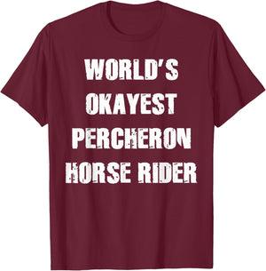 Percheron Horse Lovers Shirt For Percheron Owners T-Shirt - T-Shirt | Maroon