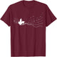 Timpani musician in music notes for Timpani player T-Shirt - T-Shirt | Maroon