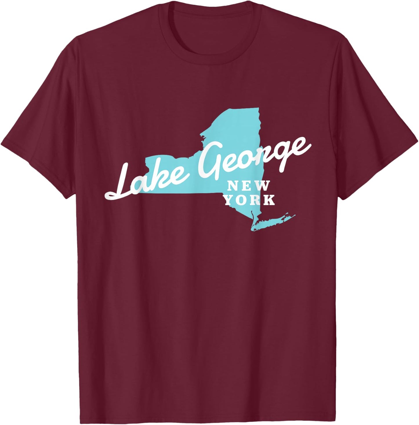 Lake George NY New York State Lake George T-Shirt - T-Shirt | Maroon