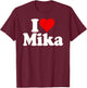 J'adore Heart Mika T-Shirt - T-Shirt | Maroon