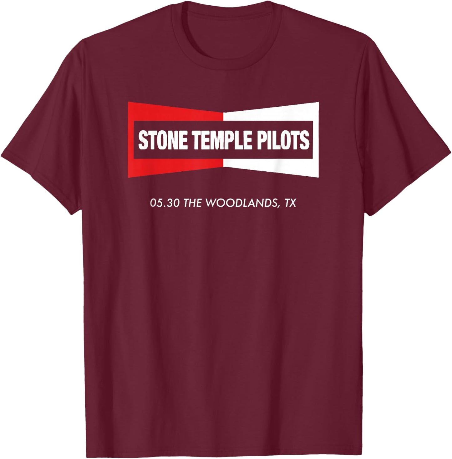 Stone Temple Pilots The Rise of Rock The Woodlands T-Shirt - T-Shirt | Maroon