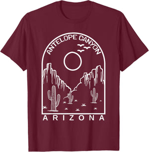 Grand Antelope Canyon Arizona Visitor Tourist Trek Parks T-Shirt - T-Shirt | Maroon