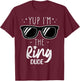 Yup I'm The Ring Dude Cute Ring Bearer Wedding Marriage Kids T-Shirt - T-Shirt | Maroon