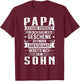 Papa ich habe versucht für dich das beste Papa T-Shirt - T-Shirt | Maroon
