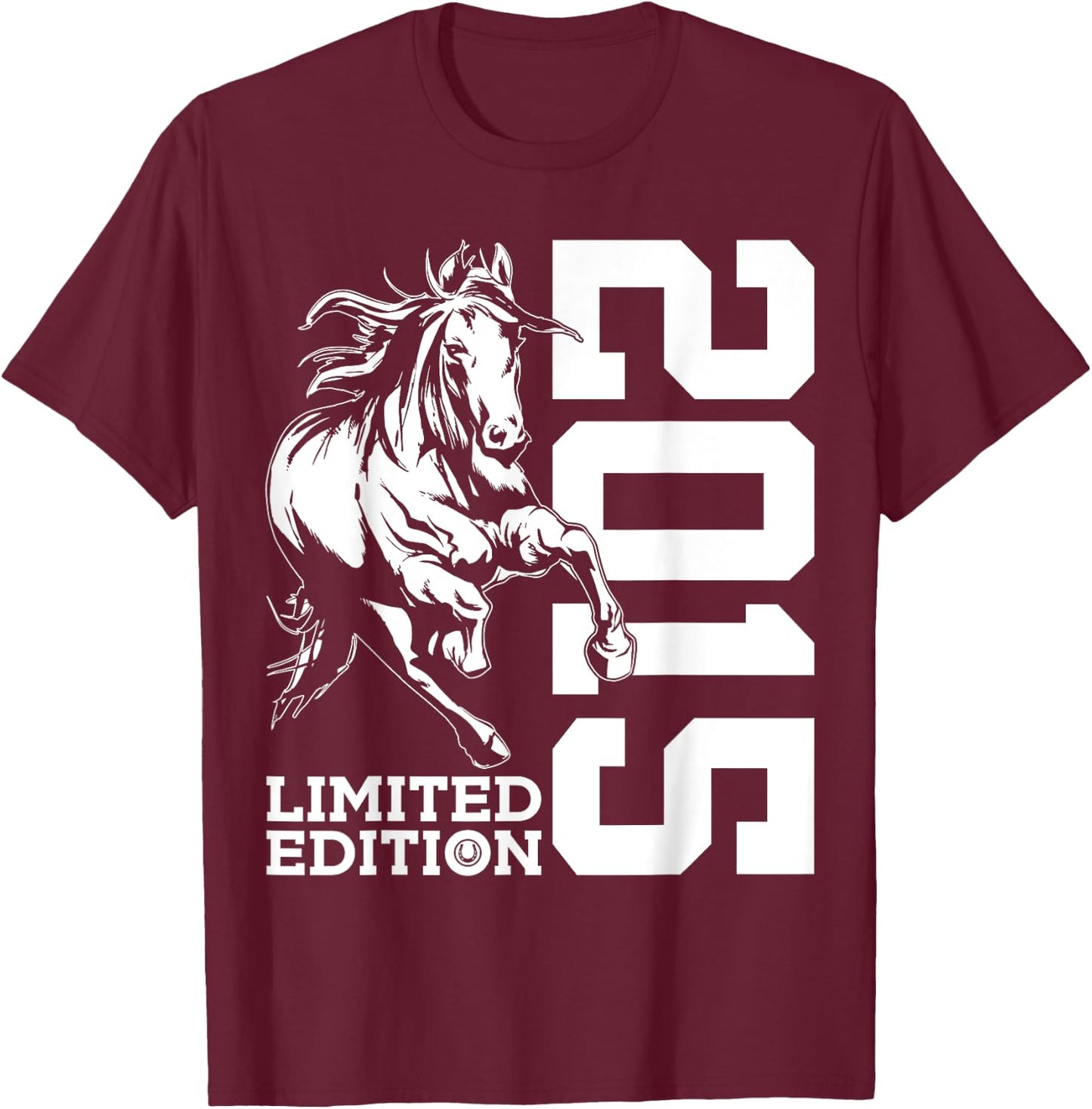 Riding 10th Birthday Horse Limited Edition 2015 Rider T-Shirt - T-Shirt | Maroon