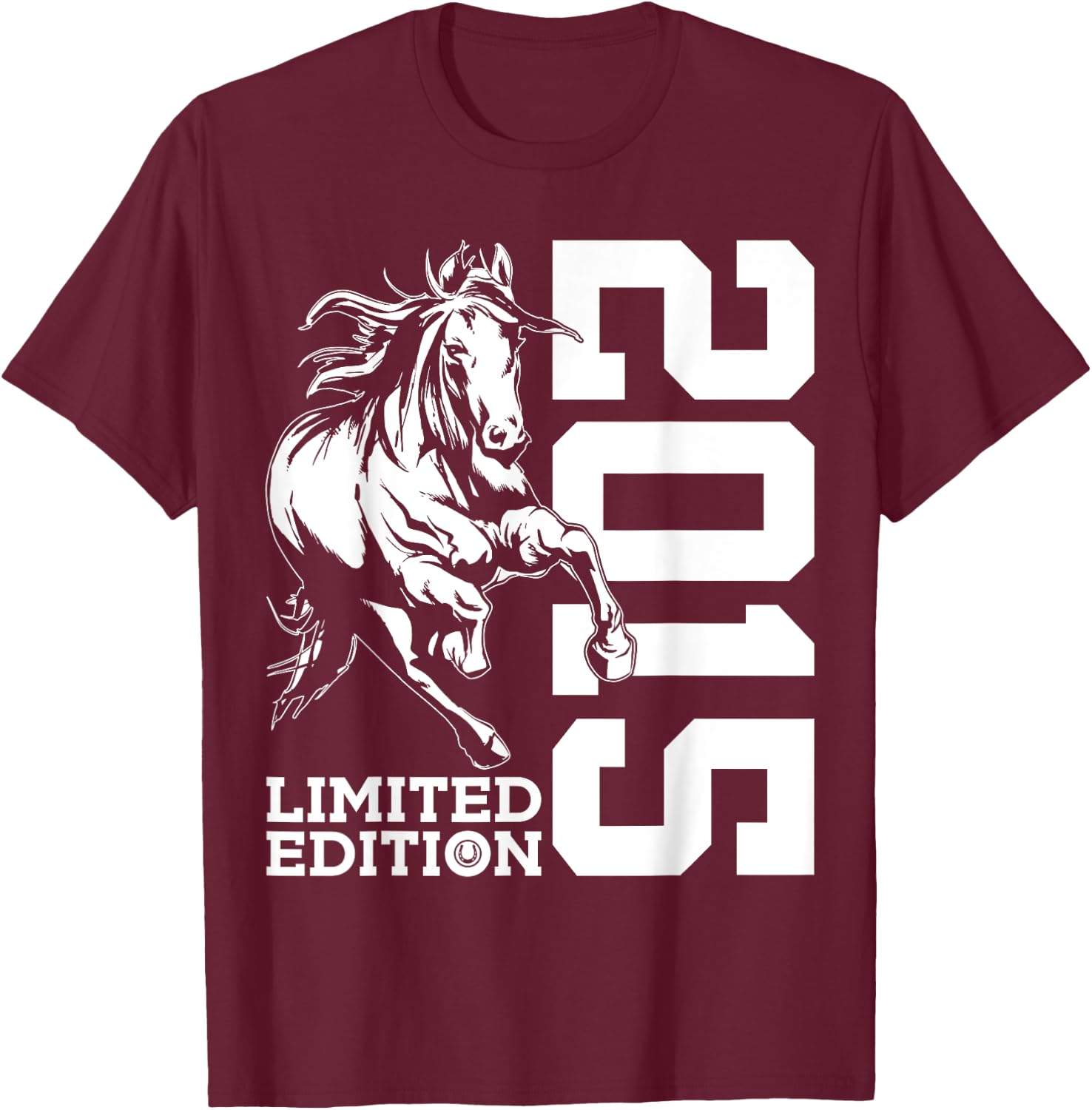 Riding 10th Birthday Horse Limited Edition 2015 Rider T-Shirt - T-Shirt | Maroon