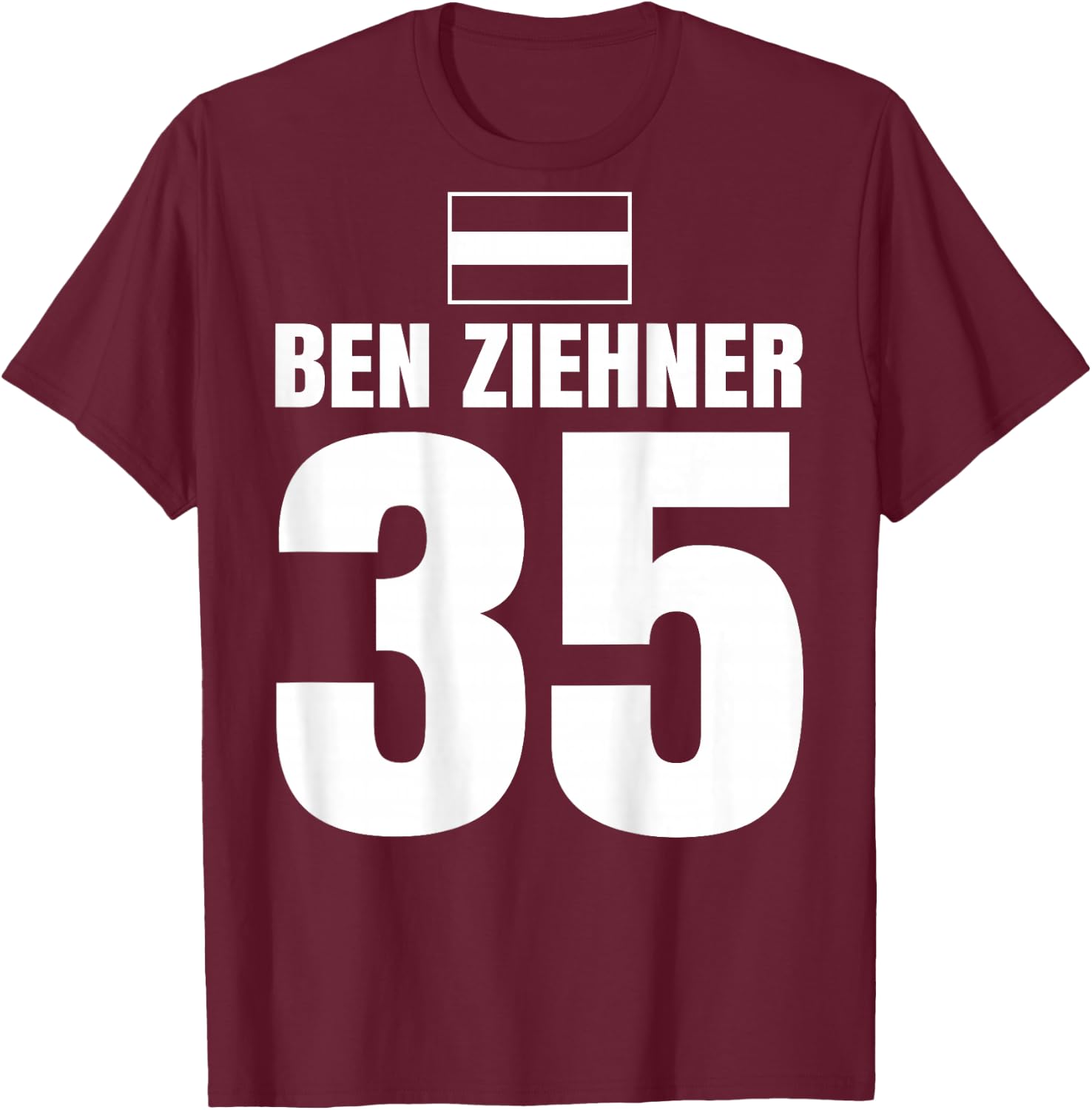Men's Mallorca Sauf Austria Ben Ziehner , red, s T-Shirt - T-Shirt | Maroon