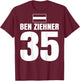 Men's Mallorca Sauf Austria Ben Ziehner , red, s T-Shirt - T-Shirt | Maroon