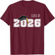 Graduation Shirt for Senior 2026 Shirt Retro Class of 2026 T-Shirt - T-Shirt | Maroon