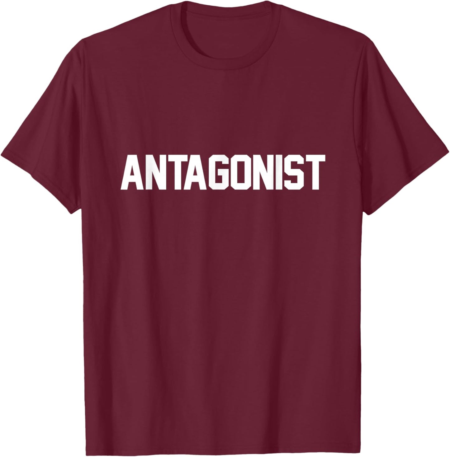Antagonist Funny English Literature Teacher Costume T Shirt T-Shirt - T-Shirt | Maroon