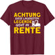 Men's Lageristen Legend Retirement Forklift Funny Forklift Driver , black, s T-Shirt - T-Shirt | Maroon