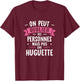 Femme Humour Copine Cadeau Personnalisé BFF Prénom Huguette T-Shirt - T-Shirt | Maroon