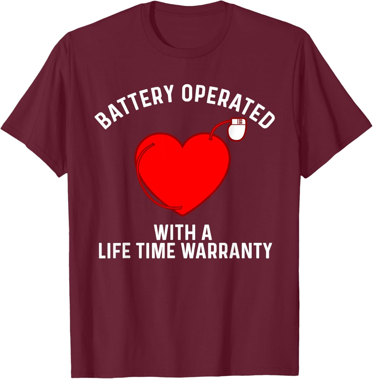 Cool Heart Disease Women CHD Awareness Survivor T-Shirt - T-Shirt | Maroon