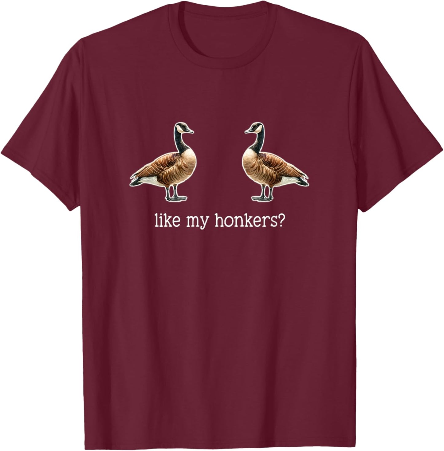 Birdwatcher Twitcher Funny Bird Watching Honkers Geese T-Shirt - T-Shirt | Maroon
