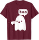 Thumbs Down Ghost Screaming Boo Disapproval Ghost halloween T-Shirt - T-Shirt | Maroon