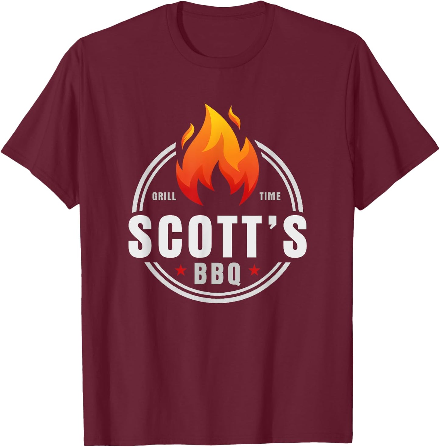 Scott's BBQ T-Shirt - T-Shirt | Maroon