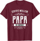 World's Best Dad Super Gift Father's Day , Black T-Shirt - T-Shirt | Maroon