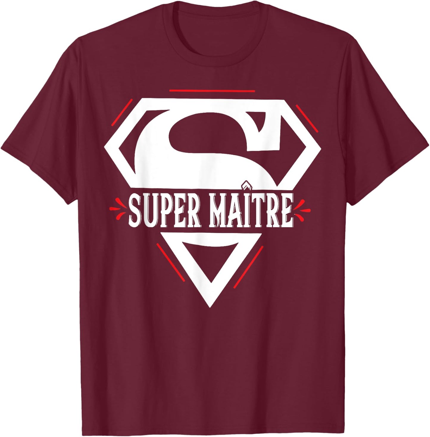Thank You Super Master Gifts School Master End Of Year , Black, S T-Shirt - T-Shirt | Maroon