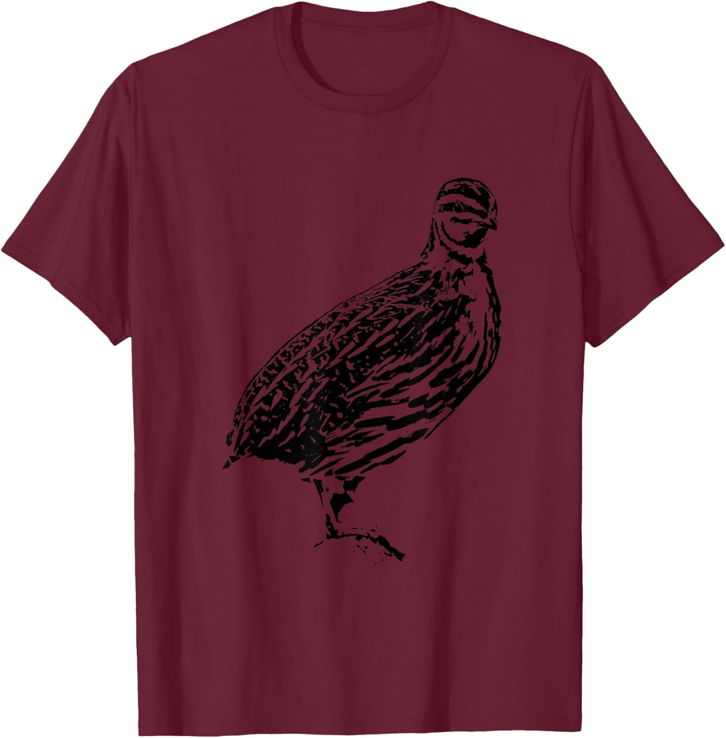 Lovely cute Quail Mom or Quail Dad T-Shirt - T-Shirt | Maroon