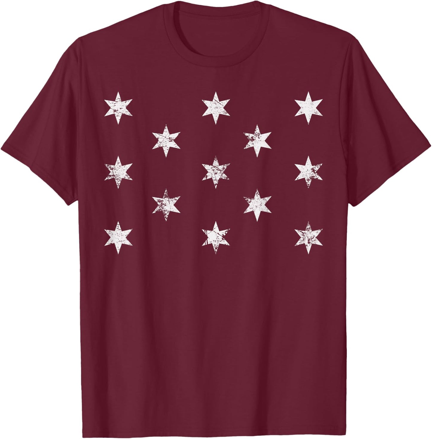 George Washington's Headquarters Flag T-Shirt - T-Shirt | Maroon