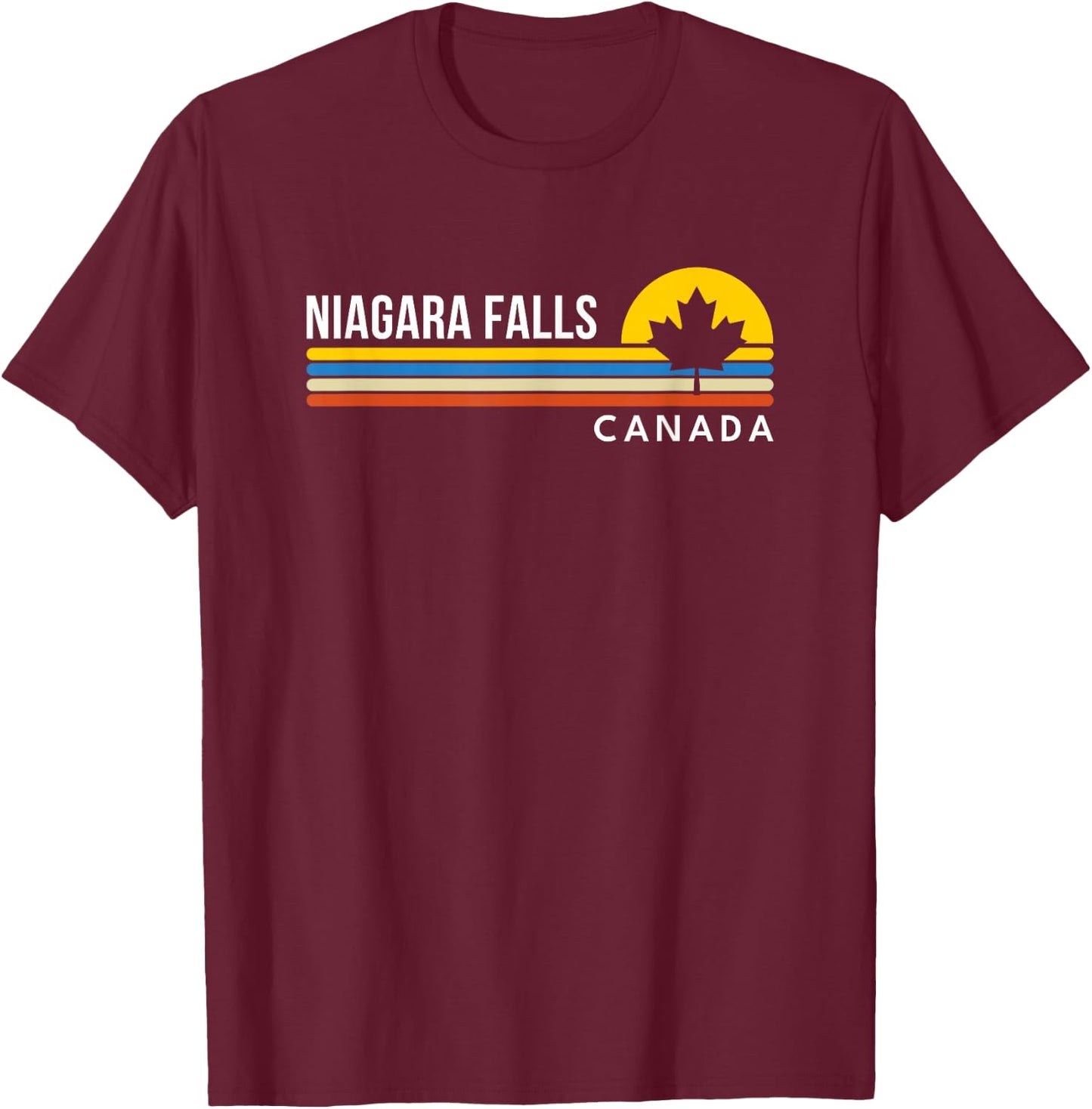 Niagara Falls Canada Souvenir T-Shirt - T-Shirt | Maroon