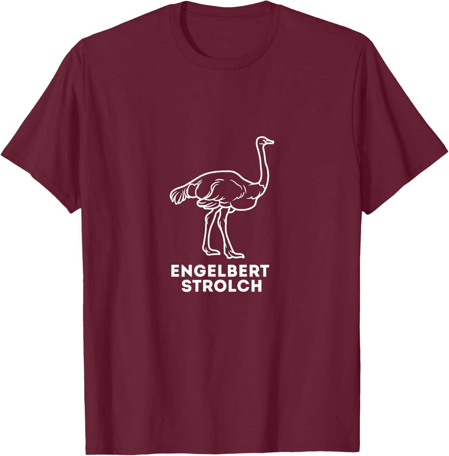 Engelbert Strolch Workwear Tramp Fun Work , black T-Shirt - T-Shirt | Maroon