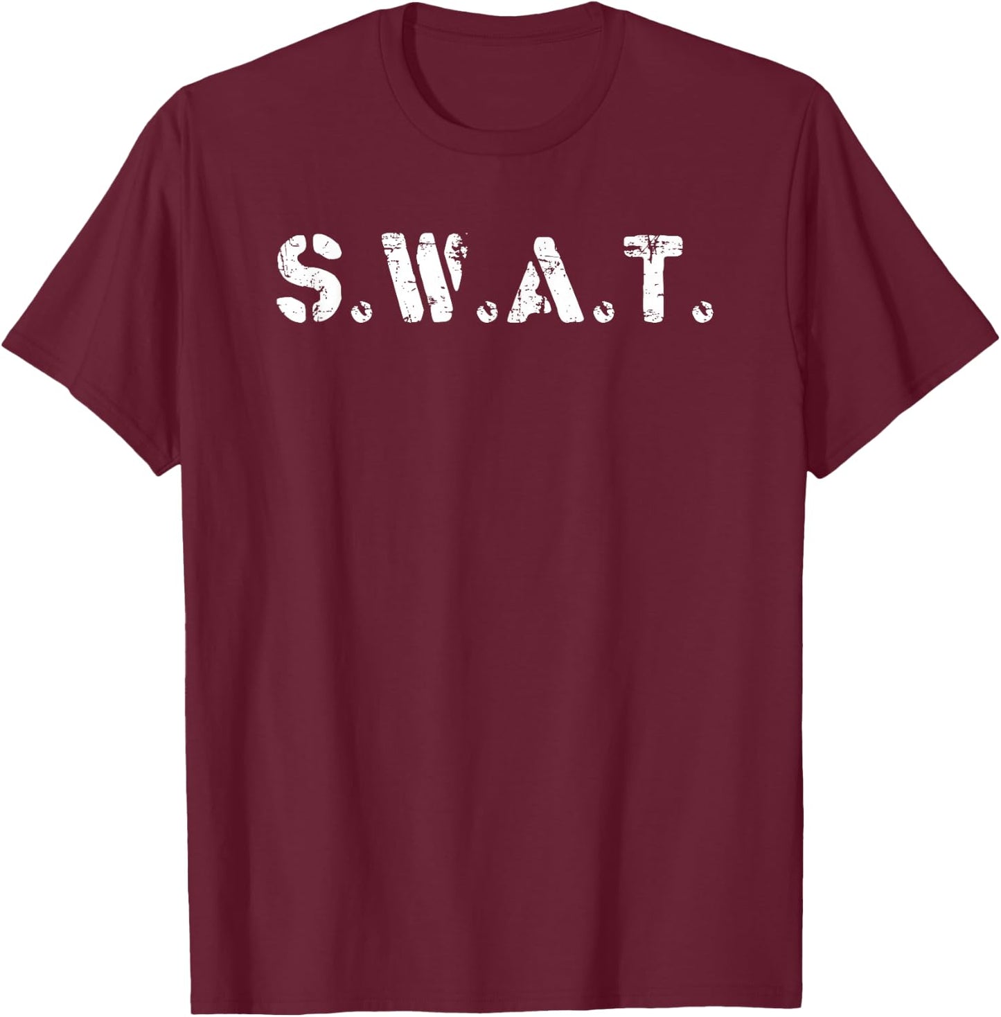 SWAT Polizisten Halloween Zukunft Polizist Sheriff T-Shirt - T-Shirt | Maroon