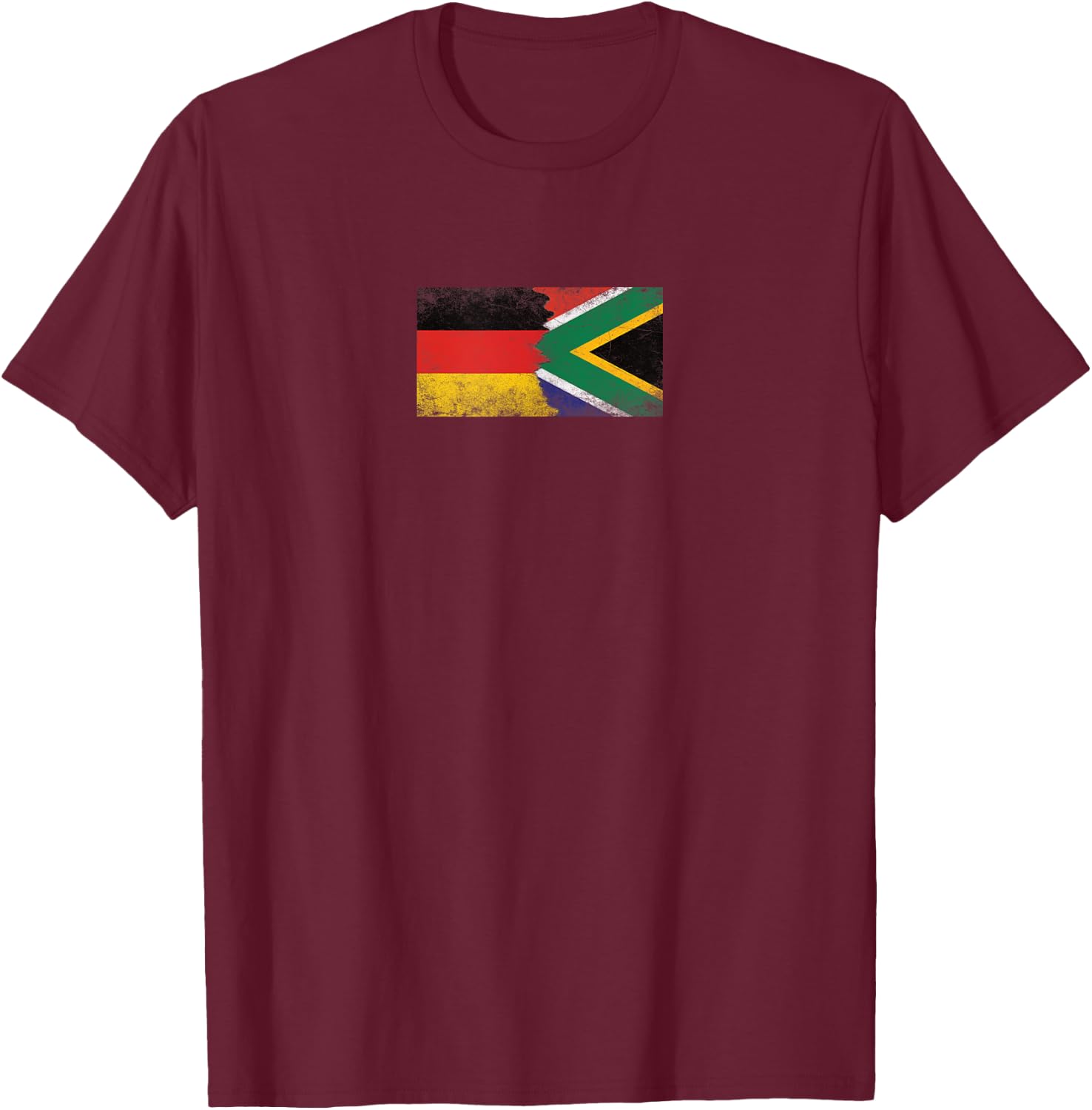 Deutschland & Südafrika Flaggen - Deutsch Südafrika T-Shirt - T-Shirt | Maroon