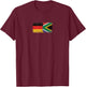 Deutschland & Südafrika Flaggen - Deutsch Südafrika T-Shirt - T-Shirt | Maroon