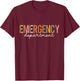Leopard Emergency Department Emergency Room Healthcare Nurse T-Shirt - T-Shirt | Maroon